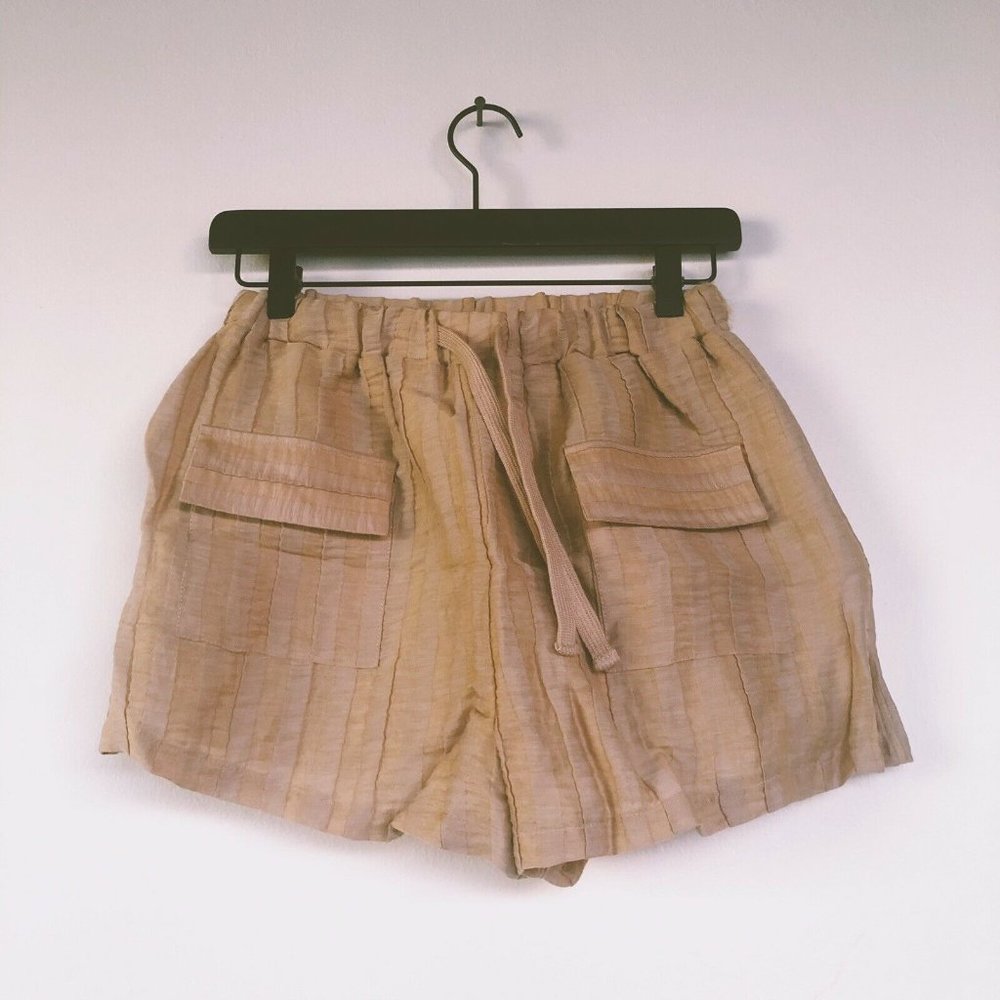 L'Academie The Ivet Shorts Wheat Brown Neutral XS